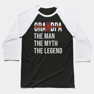 Grand Father English Grandpa The Man The Myth The Legend - Gift for English Dad With Roots From  England Baseball T-Shirt